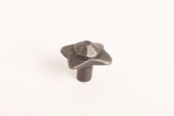 Knop genageld in oud grijs of antiek grijs gemaakt van gietijzer 30mm