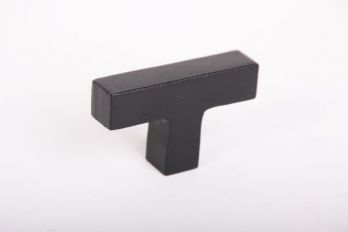 Industriële knop vierkant zwart, tinkleur of roest 67mm T-knop