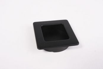Greep infrees vierkant 50x50mm zwart mat