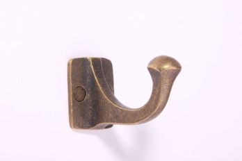 Kapstokhaak/jashaak enkel brons antiek 29mm