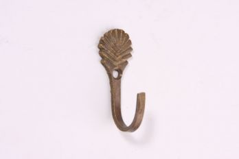 Kapstokhaakje 43mm brons antiek schelp