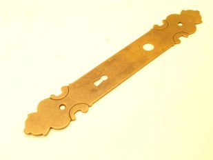 Deurplaat brons antiek of roest met sleutelgat per stuk