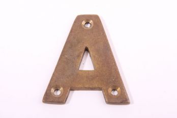 Huis letter brons antiek alphabet A-Z 50mm