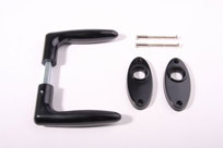 philips deurkruk / deurklink bakeliet jaren 50